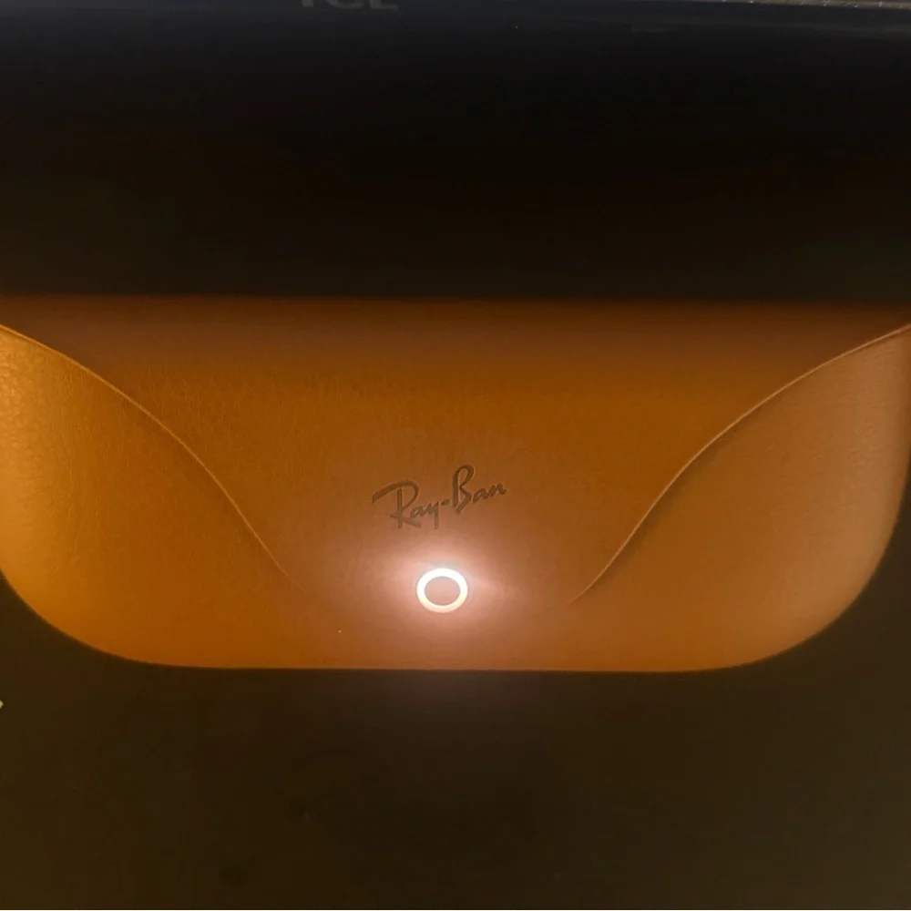 Ray-Ban Tan Leather Case